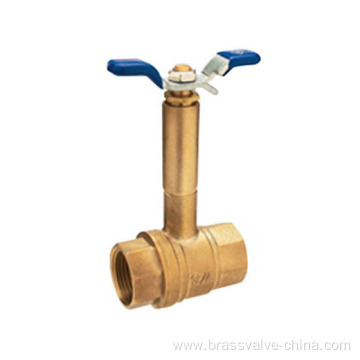 Brass ball valves with long stem